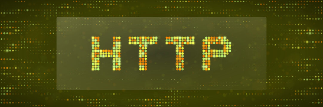 Abstract HTTP protocol lettering for cybersecurity data monitoring and web server infrastructure