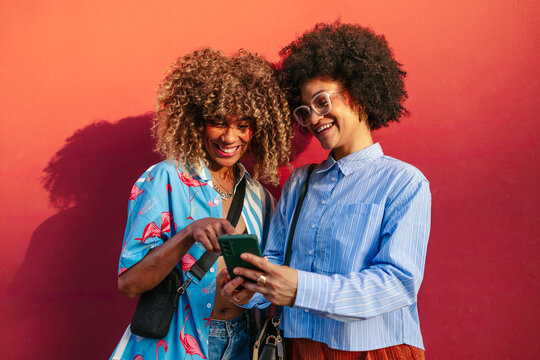 Two friends enjoying time in the city