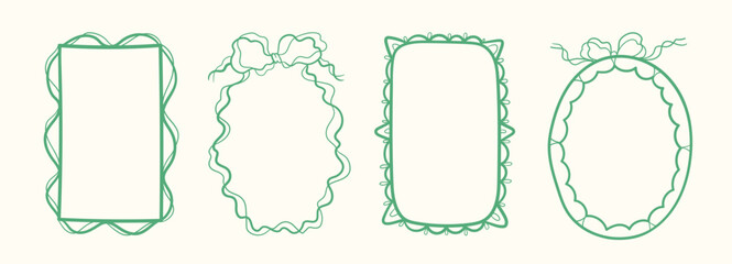 Frame Set With Ribbon Linework