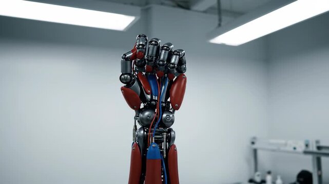 Robotic Hand Lifting and Extending in Clinical Lab Setting