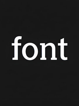 serif font icon isolated in white and black colors. serif font outline vector icon from technology collection for web, mobile apps and ui.