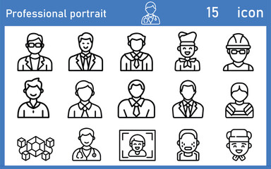 Business people avatar icon set in cartoon vector illustration style showing diverse characters for work and team design
