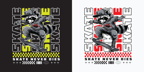 Streetwear Skateboarding Graphic T-Shirt Design Urban Skater Style © MdJubaer