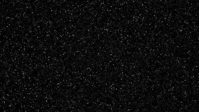 Snowfall on black background white snowflakes falling gently falling snow