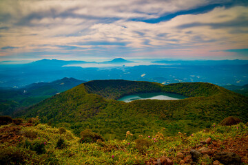 韓国岳からみる桜島