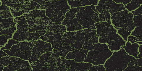 Minimalist Abstract Green Grunge Texture with Cracked Ground for Banners, Covers, and Flyers. Vector illustration. eps 10