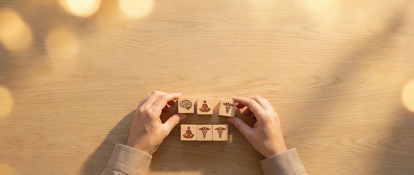 Hands arranging wooden letter blocks spelling BUY and SELL on warm textured surface with soft bokeh lighting for trading and investment concepts.