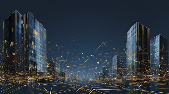 Smart digital Innovation city with connection network reciprocity over the city of future smart wireless digital city and social media networking systems that connects people with in city 