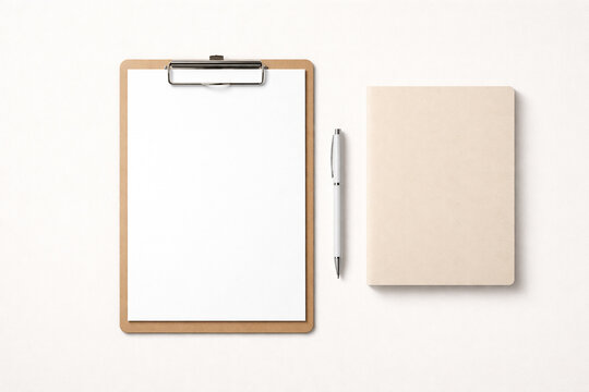 clipboard with blank paper