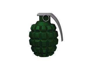 Fototapeta premium Military Hand Grenade icon 3d render illustration