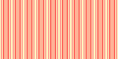 Obraz premium Vibrant vertical stripes in coral and cream create a cheerful, retroinspired pattern perfect for textiles, backgrounds, or web design.
