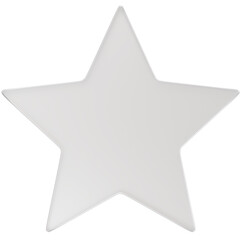 Obraz premium 3D Render of a Five-pointed Star with Glassmorphism Texture 