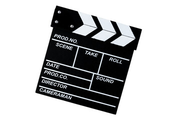 Obraz premium 透明背景（png）に撮影道具のカチンコ