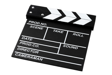 Obraz premium 透明背景（png）に撮影道具のカチンコ