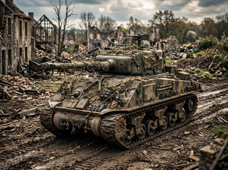 Obraz premium Sherman tank