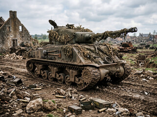 Obraz premium Sherman tank