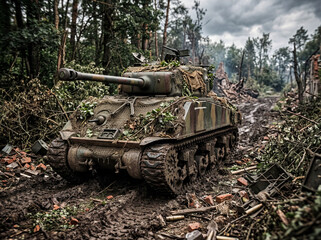 Obraz premium Sherman tank