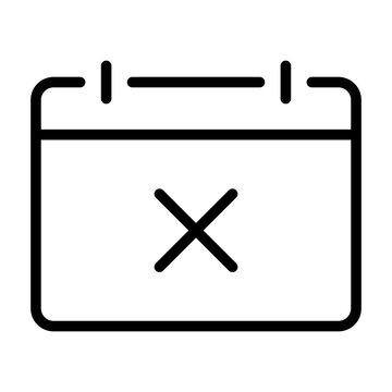 Solid black icon placeholder indicating a cancelled or voided event entry