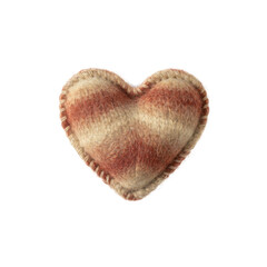 Fototapeta premium Handmade Felt Heart with Blanket Stitches