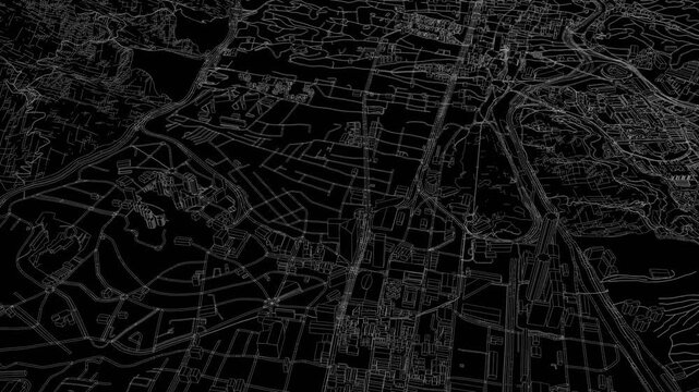 3D looped animation of city - Caracas Venezuela