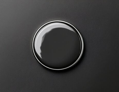 empty enamel pin mockup blank round black silver lapel badge mock up