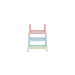 Pastel Colored Three Step Ladder for Pets