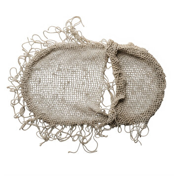 A blurry image of a broken object made of string