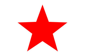 Obraz premium Star vector logo, alone, red star 