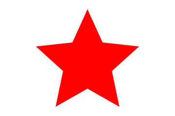 Obraz premium Star vector logo, alone, red star 