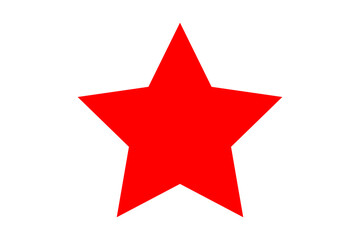Obraz premium Star vector logo, alone, red star 
