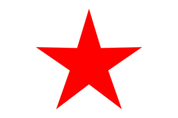 Star vector logo, alone, red star
