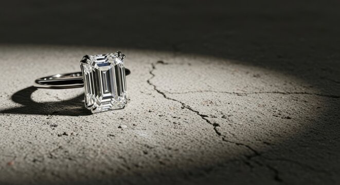 A striking visual contrast between a luxurious object and a raw, unadorned surface, symbolizing stark financial disparity, bold, wealth, prosperity