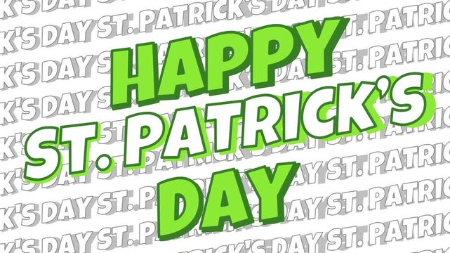 St. Patrick's Day background illustration animation