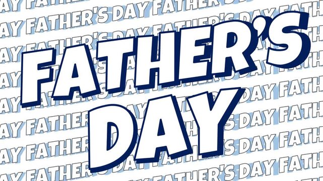 happy father's day background illustration animation