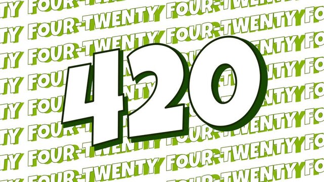 420 day four twenty background illustration animation