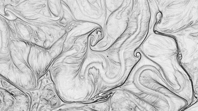 Abstract fluid veins and organic lines flow gently across a monochrome surface, forming subtle natural patterns inspired by liquid motion and ink flow.