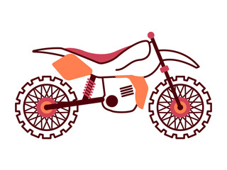Motocross icon. Modern transportation icon design. Simple filled and outline style. Vector icon.