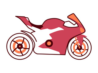Motor sport icon. Modern transportation icon design. Simple filled and outline style. Vector icon.
