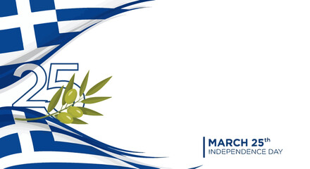 Obraz premium Greek Independence Day Celebration Design Element.