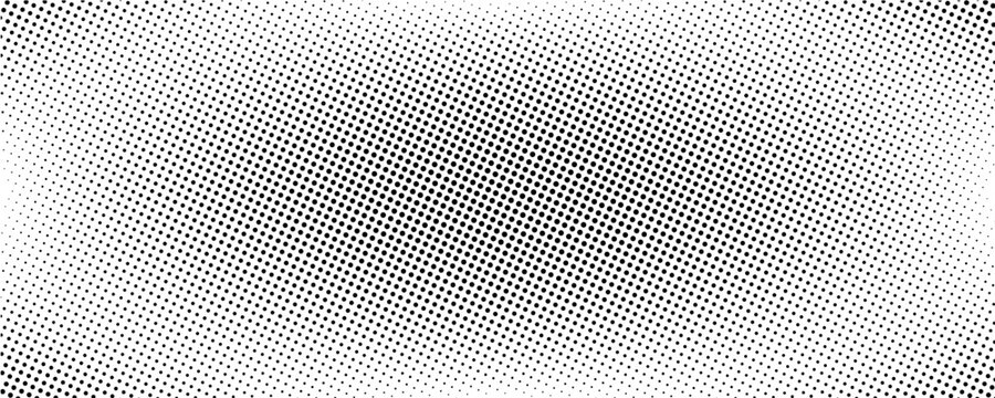 Grunge halftone corner gradient. Distress fading grit noise background. Retro pixel backdrop texture. Black and white sand wallpaper. Vector textured gritty surface. Anime or manga style comic overlay