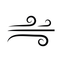 Obraz premium Wind Symbol Motion Vector Graphic
