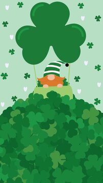Shamrock Balloon Wishes &ndash; Lucky Animated Background