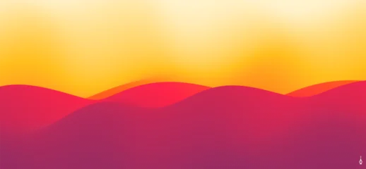 Selbstklebende Fototapeten Marienkäfer Desert dunes sunset landscape. Abstract background with dynamic effect. Creative design with vibrant gradients. 3D vector Illustration for brochure, poster, cover, card, presentation, flyer or banner.  © Login