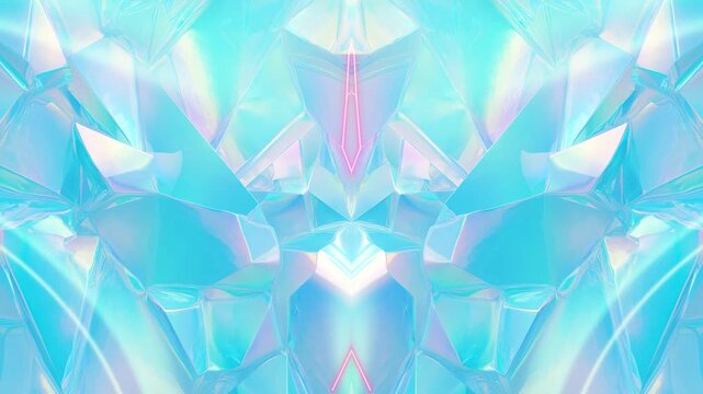 Neon Caustic Light Reflections Abstract Water Surface in 4K