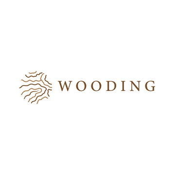 Modern Carpenter Logo Abstract Line Design for Wood Craft Company