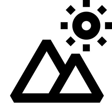 Mountains vecot icon