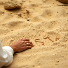 Gospel Images from the Bible NT - Jesus writes in the sand concerning stoning of adulterous Woman