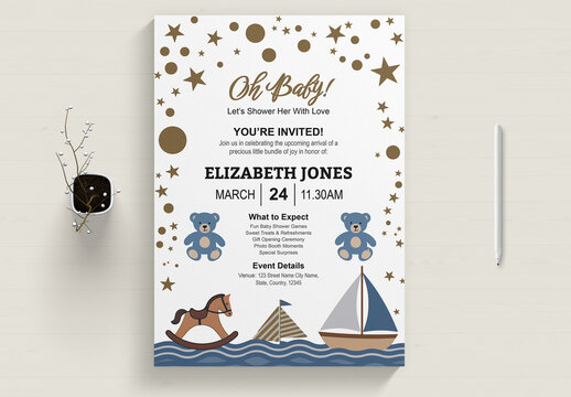 Baby Shower Invitation Card
