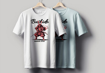 Japanese Samurai Warrior Illustration Tshirt