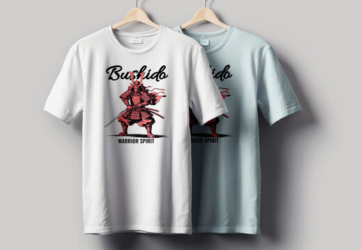Japanese Samurai Warrior Illustration Tshirt